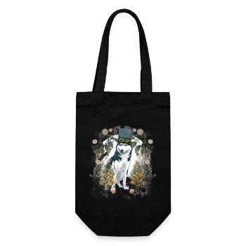 Wehrwolf Loup Loups Halloween Chien médiéval - Sac à bouteille - noir - Devant