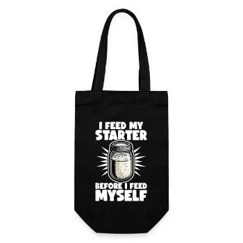 Sourdough Starter Sourdough Bread Bread Baking - Gift Bag for Bottles - black - Front