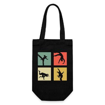 Capoeira - Geschenkbeutel für Flaschen - Schwarz - Vorne
