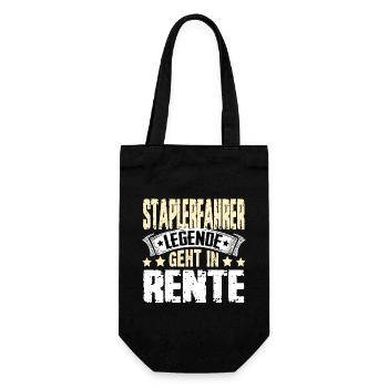 Forklift driver legend retires - Gift Bag for Bottles - black - Front