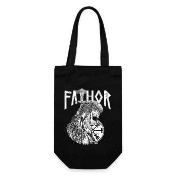 Fier Viking Papa Vathor Père nordique - Sac à bouteille - noir - Devant