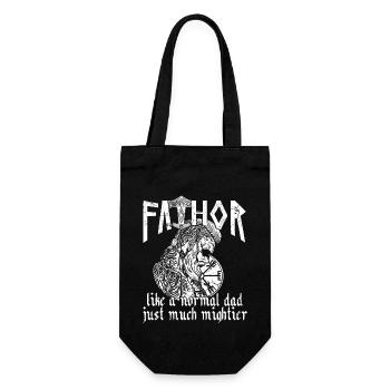 Viking Papa Vathor Père nordique puissant - Sac à bouteille - noir - Devant