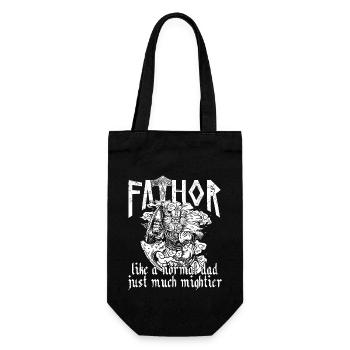 Viking Papa Vathor Père nordique puissant - Sac à bouteille - noir - Devant