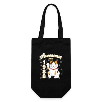 1988 Anniversaire Génial depuis Cat Maneki neko - Sac à bouteille - noir - Devant