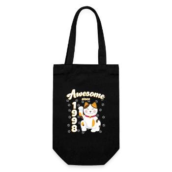 1998 Anniversaire Génial depuis Cat Maneki neko - Sac à bouteille - noir - Devant