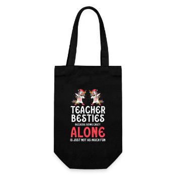 Les meilleurs amis des enseignants parce qu’ils deviennent fous - Sac à bouteille - noir - Devant