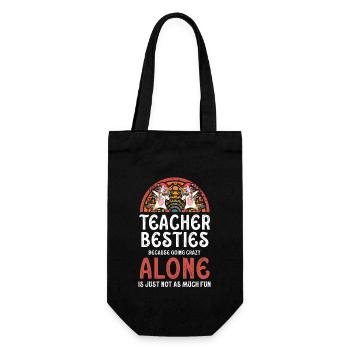 Les meilleurs amis des enseignants parce qu’ils deviennent fous - Sac à bouteille - noir - Devant