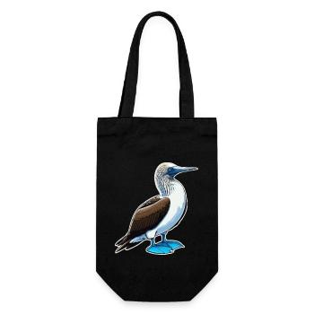 Bird Blue Footed Booby Birds Bird Gift - Gift Bag for Bottles - black - Front