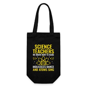 Naturwissenschaftliches Lehramt Lehramt Biologie Chemie P - Geschenkbeutel für Flaschen - Schwarz - Vorne