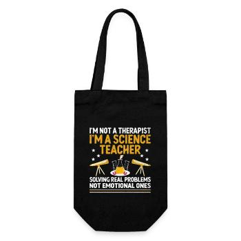 Science Teacher School Teacher Biology Chemistry P - Gift Bag for Bottles - black - Front