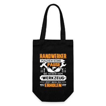 Craftsmen don't take a break - Gift Bag for Bottles - black - Front