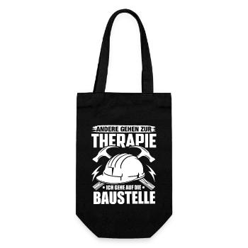 Craft Craftsman Craftsman Humor Construction Site - Gift Bag for Bottles - black - Front