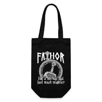 Viking Papa Vathor Marteau puissant Mjolnir - Sac à bouteille - noir - Devant