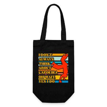 I don't always think about capoeira oh wait yes I - Gift Bag for Bottles - black - Front