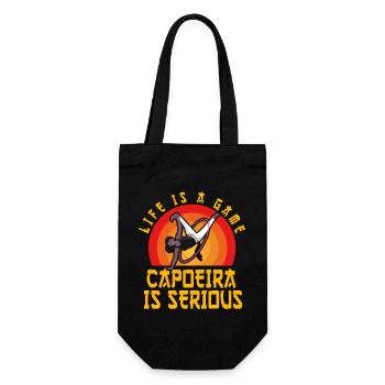 La vie est un jeu La capoeira est sérieuse - Sac à bouteille - noir - Devant