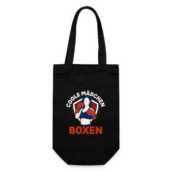 Cool Girls Boxing Boxer Martial Arts - Gift Bag for Bottles - black - Front