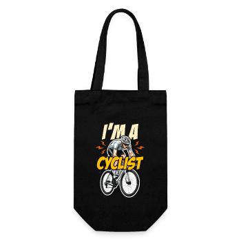 I'm A Cyclist Loves Cycling Racing Bike Cyclist - Gift Bag for Bottles - black - Front