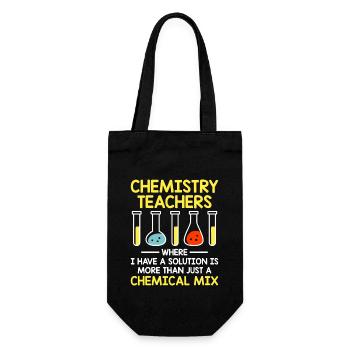 Naturwissenschaftliches Lehramt Lehramt Biologie Chemie P - Geschenkbeutel für Flaschen - Schwarz - Vorne