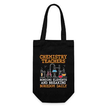 Professeur de sciences Professeur d’école Biologie Chimie P - Sac à bouteille - noir - Devant