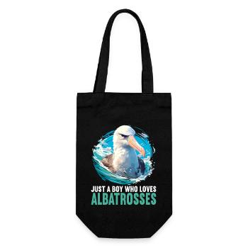 Albatross Albatrosse Albatros - Geschenkbeutel für Flaschen - Schwarz - Vorne