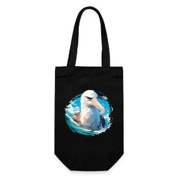 Albatross Albatrosse Albatros - Gift Bag for Bottles - black - Front
