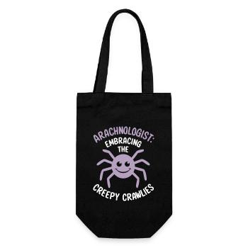 Pet Spider, Tarantula, Spider Lover - Gift Bag for Bottles - black - Front