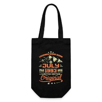 Juli 1993 Geburtstagsgeschenk Juli 1993 - Geschenkbeutel für Flaschen - Schwarz - Vorne