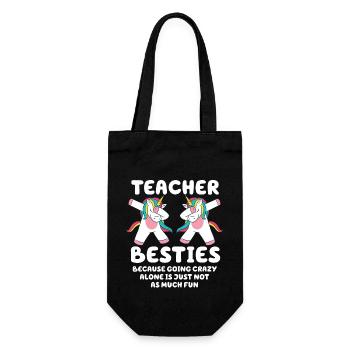 Les meilleurs amis des enseignants parce qu’ils deviennent fous - Sac à bouteille - noir - Devant