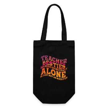 Les meilleurs amis des enseignants parce qu’ils deviennent fous - Sac à bouteille - noir - Devant