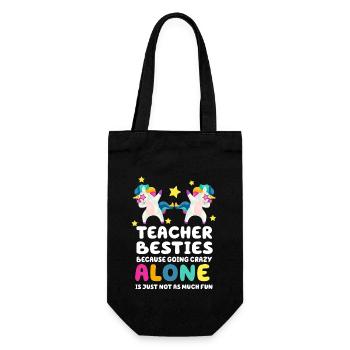 Les meilleurs amis des enseignants parce qu’ils deviennent fous - Sac à bouteille - noir - Devant