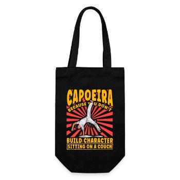 Capoeira parce qu’on ne forge pas le caractère assis - Sac à bouteille - noir - Devant