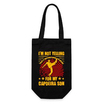 Je ne crie pas, c’est un discours de motivation - Sac à bouteille - noir - Devant