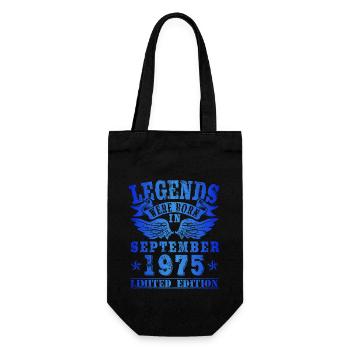 Les légendes sont nées le jour de l'anniversaire de septembre 1975 - Sac à bouteille - noir - Devant