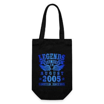 Les légendes sont nées le jour de l'anniversaire d'août 2005 - Sac à bouteille - noir - Devant