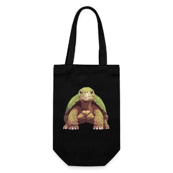 Giant tortoises Giant tortoise - Gift Bag for Bottles - black - Front