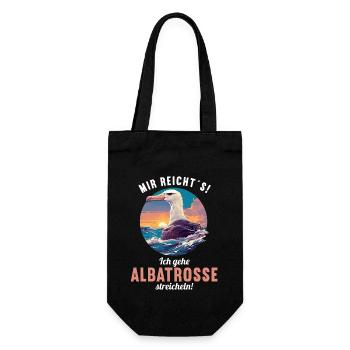 Albatross Albatrosse Albatros - Gift Bag for Bottles - black - Front