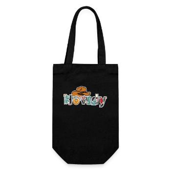 Western Country Texas Cowboy Hat - Gift Bag for Bottles - black - Front