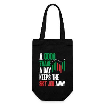 Trading Crypto Stock Market Investor Day Trader - Sac à bouteille - noir - Devant