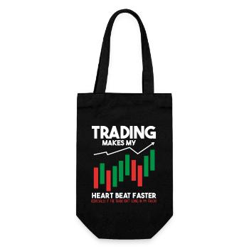Trading Crypto Stock Market Investor Day Trader - Gift Bag for Bottles - black - Front