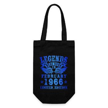 Les légendes sont nées en février 1966 - Sac à bouteille - noir - Devant