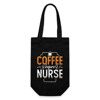 Geriatric Coffee Before Caregiver Coffee Lover - Gift Bag for Bottles - black - Front
