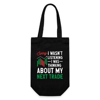 Trading Crypto Stock Market Investor Day Trader - Gift Bag for Bottles - black - Front