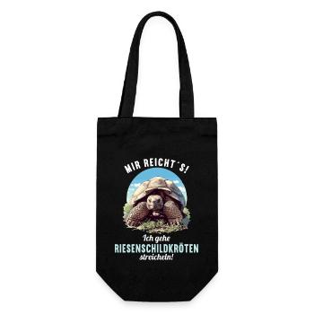 Giant tortoises Giant tortoise - Gift Bag for Bottles - black - Front