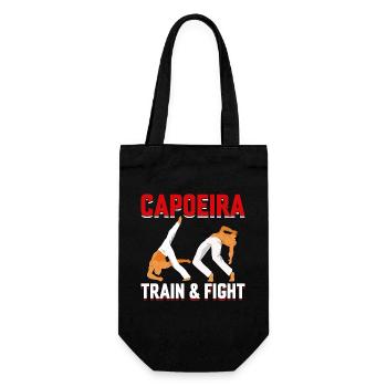 Capoeira trainieren und kämpfen - Geschenkbeutel für Flaschen - Schwarz - Vorne
