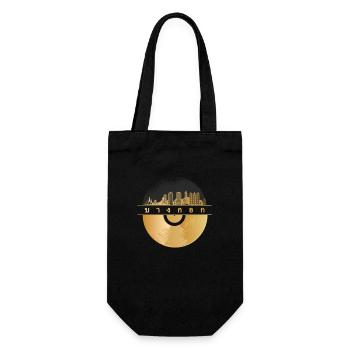 Vinyl Record Music Skyline-Thailand-Bangkok - Gift Bag for Bottles - black - Front