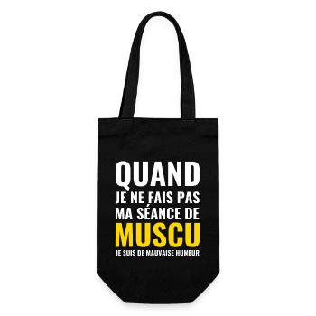 Gift idea for bodybuilding - Gift Bag for Bottles - black - Front