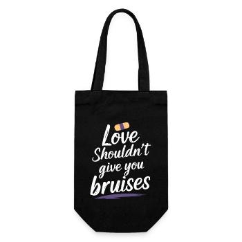 Sensibilisation à la violence conjugale - Sac à bouteille - noir - Devant
