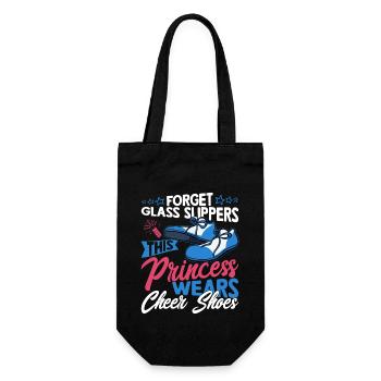 Forget Glass Slippers This Princess Cheerleading - Gift Bag for Bottles - black - Front