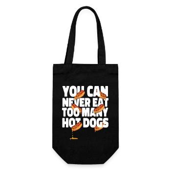 Hot Dog Adult You Can Never Eat - Gift Bag for Bottles - black - Front