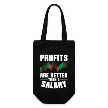 Trading Crypto Stock Market Investor Day Trader - Gift Bag for Bottles - black - Front